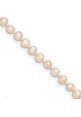 very nice tiny pink cultured pearl baby pearl necklace